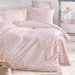 Σεντόνια King Size (Σετ) Rythmos Symbol Tiny Heart Salmon