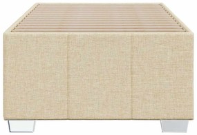 vidaXL Σκελετός Κρεβατιού Χωρίς Στρώμα Κρεμ 100 x 200 εκ. Υφασμάτινο