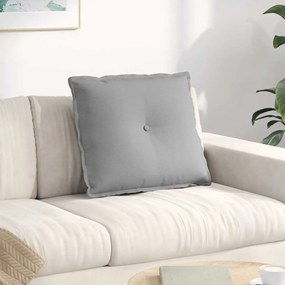 vidaXL Μαξιλάρι Πλάτης Σκίουρος Γκρί 60 x 19 x 50 εκ ύφασμα