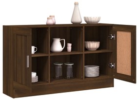 vidaXL Μπουφές Καφέ Δρυς 120 x 30,5 x 70 εκ. από Επεξεργασμένο Ξύλο
