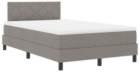 vidaXL Κρεβάτι Κουτί με Στρώμα Ταπέ 120x200 cm Υφασμάτινο