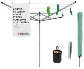 Brabantia 90300254 Πτυσσόμενη Απλώστρα Βιδωτή Lift-O-Matic Advance 50m