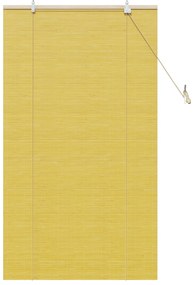 vidaXL Ρολά και Σκίες Παραθύρων Κίτρινο 80 x 160 cm Μπαμπού