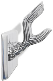 Κρεμάστρα Τοίχου με Άγκιστρα Ασημί από Αλουμίνιο