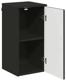 vidaXL Ντουλάπι Μπάνιου Μαύρο 30 x 31,5 x 61 εκ Επεξεργασμένο ξύλο