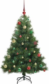 vidaXL Τεχνητό Χριστουγεννιάτικο Δέντρο Πράσινο 150 cm ΠΕ και PVC