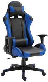 14730006 Καρέκλα Γραφείου Gaming NAVAN Μπλε/Μαύρο PVC 68x53x122-131cm , 1 Τεμάχιο