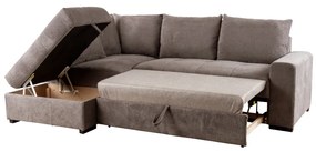 BILL ΚΑΝΑΠΕΣ ΚΡΕΒΑΤΙ ΓΩΝΙΑ ΑΡΙΣΤΕΡΗ TAUPE 241x173x94 - 70-0413