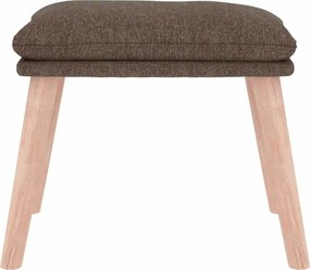 vidaXL Υποπόδιο Taupe 45 x 29,5 x 35 εκ. Υφασμάτινο