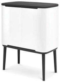 Κάδος Brabantia Bo Touch 651110, 11+23 L, Ομαλό και αθόρυβο άνοιγμα, Μεγάλο άνοιγμα, Λευκό