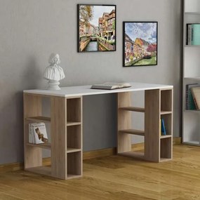 Γραφείο 140x60x75 ξύλινο με  ράφια  COLMAR