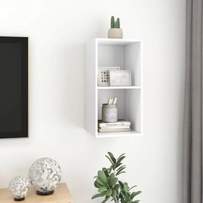 vidaXL Έπιπλο Τηλεόρασης Κρεμαστό Λευκό 37x37x72 εκ. από Επεξ. Ξύλο