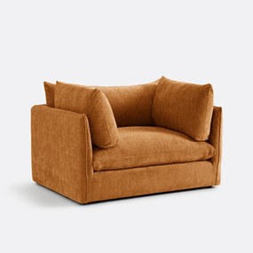 Πολυθρόνα XL με βελούδινη ανάγλυφη ταπετσαρία, Malo