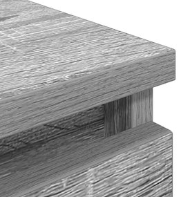 Έπιπλο Τηλεόρασης Γκρι Sonoma 100x35x54 εκ. από Επεξεργ. Ξύλο 861801