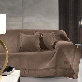 Αδιάβροχο Ριχτάρι Τετραθέσιου Καναπέ (170x350) Guy Laroche Rubicon Latte