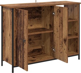 vidaXL Πλαϊνό γραφείο Παλιό Ξύλο 100 x 33 x 75 εκ Επεξεργασμένο ξύλο