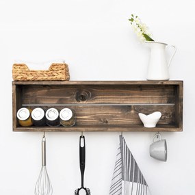 Ράφι Κουζίνας Καρυδιά AA072 70x10x21