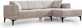 Corner Sofa-Bed Horizon Right - Ecru Ecru