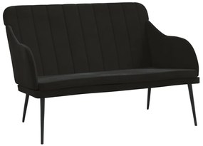 vidaXL Πάγκος Μαύρος 110x76x80 εκ. Βελούδινος
