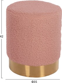 ΣΚΑΜΠΟ LEVY HM8408.22 ΣΑΠΙΟ ΜΗΛΟ ΜΠΟΥΚΛΕ ΥΦΑΣΜΑ ΜΕ ΧΡΥΣΗ ΒΑΣΗ Φ35x42Υ εκ.