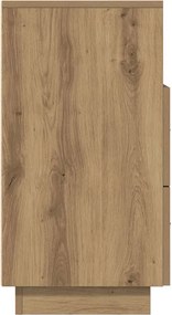 vidaXL Κομοδίνο με 2 συρτάρια Αρτισιανή Δρυς 36x36x68 εκ.