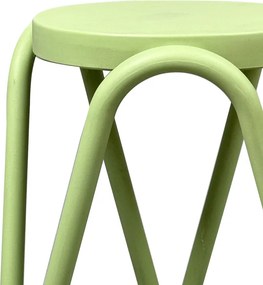 Σκαμπό Serzona pakoworld pp σε μέντα απόχρωση Φ27x45.5εκ