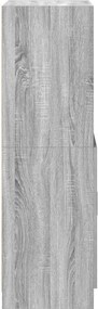 vidaXL Ντουλάπι Κουζίνας Γκρι sonoma 57x41,5x131,5 εκ. Επεξεργ. Ξύλο