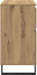 vidaXL Πλαϊνό γραφείο με συρτάρι Artisan Oak 60 x 35 x 70 cm