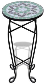 Τραπεζάκι Μπαλκονιού «Μωσαϊκό» Πράσινο/Λευκό