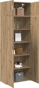 vidaXL Ντουλάπι αποθήκευσης 2 pcs Artisan Oak 80 x 42,5 x 225 εκ