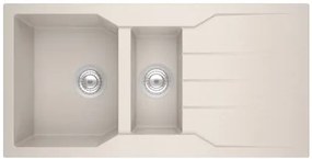 Νεροχύτης Sanitec 100 1/2B 1D-Λευκό