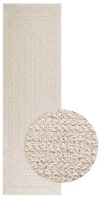 vidaXL Χαλί ZIZUR Κρεμ Όψη Γιούτας Εσωτ. &amp; Εξωτ. Χώρου 80x250 εκ.