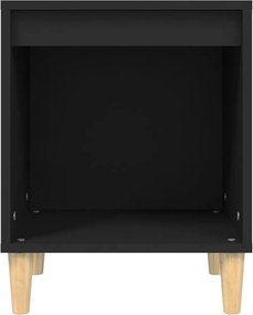 vidaXL Κομοδίνα 2 τεμ. Μαύρα 40 x 35 x 50 εκ.