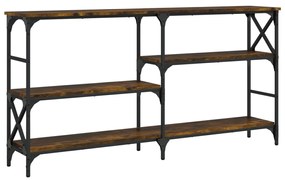 vidaXL Τραπέζι Κονσόλα Καπνιστή Δρυς 150 x 29 x 76,5 εκ. Επεξεργ. Ξύλο