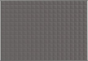 vidaXL Κουβέρτα Βαρύτητας Γκρι 137 x 200 εκ. 10 κ. Υφασμάτινη
