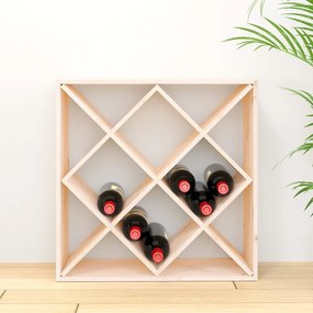 vidaXL Κάβα Κρασιών 62 x 25 x 62 εκ. από Μασίφ Ξύλο Πεύκου