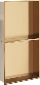 vidaXL Εσοχή Ντους Βουρστ. Χρυσό 32x62x9 εκ. Αν. Ατσάλι