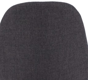 Καρέκλα LEONARDO Ύφασμα Γκρί σκούρο 43,5x59x84Υ εκ. 2αδα 43.5x59x84 εκ.