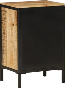 vidaXL Ντουλάπι Μπάνιου 40 x 30 x 60 εκ. Μασίφ Ξύλο Μάνγκο και Σίδηρος