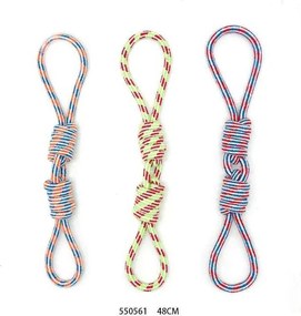 Παιχνίδι σκύλου σχοινί με κόμπους - 48cm - 12pcs - 550561