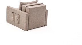 Πολυθρόνα-Κρεβάτι Καφέ SAROS 110x86x72