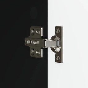 vidaXL Πλαϊνό γραφείο Μαύρο 89 x 34,5 x 80 εκ Επεξεργασμένο Ξύλο