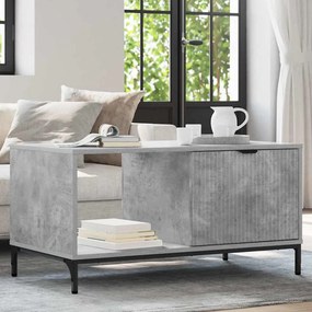vidaXL Τραπεζάκι σαλονιού Γκρι σκυροδέματος 90 x 49 x 46 εκ.