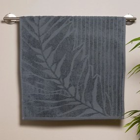 Πετσέτα Pianta 24 Anthracite Kentia Face 50x90cm 100% Cotton