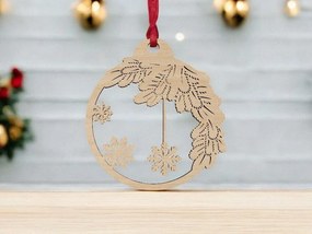 Σετ των 3 Intra απο ξύλο plywood 3mm-4mm πάχος – Περίτεχνα στολίδια χριστουγεννιάτικων δέντρων 40x45 cm INTRAVECTRY-MY545632