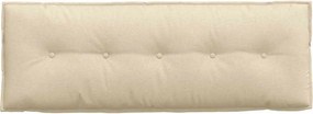 vidaXL Μαξιλάρι Πλάτης Κρεμ 140 x 19 x 50 εκ ύφασμα