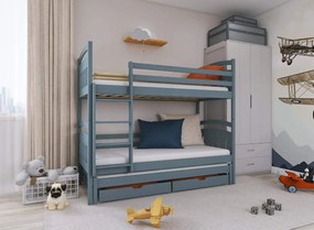 ALAN 90x200 grey bunk bed Lano Furniture