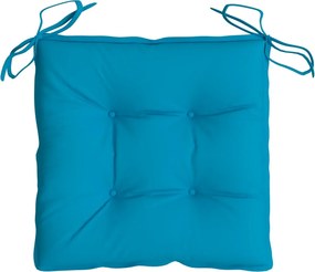 vidaXL Μαξιλάρια Παλέτας 4 τεμ. Αν. Μπλε 50 x 50 x 7 εκ. Υφασμάτινα