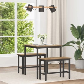 vidaXL Τραπεζαρίες 70 x 70 x 75 cm Επεξεργασμένο Ξύλο Artisan Δρυς
