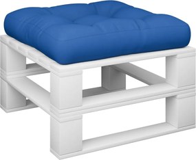 vidaXL Μαξιλάρι Παλέτας Μπλε Ρουά 60 x 60 x 12 εκ. Υφασμάτινο